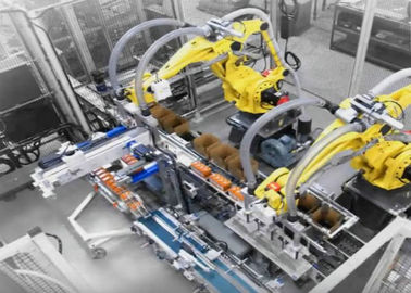 China Völlig automatisierte Karton-Kasten-Verpackmaschine/Einhüllungs-Linie für Reinigungsmittel und das Säubern usine