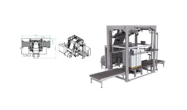 China Film-kalte Ausdehnungs-Hauben-Maschine für palettierte eingesackte Produkte 12 Kilowatt usine